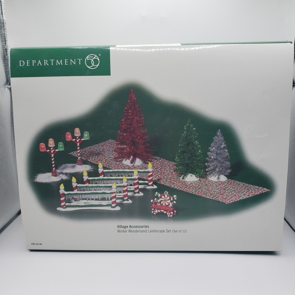 Department 56 Winter Wonderland Landscape Set RetiredVillage Accessories 5653140